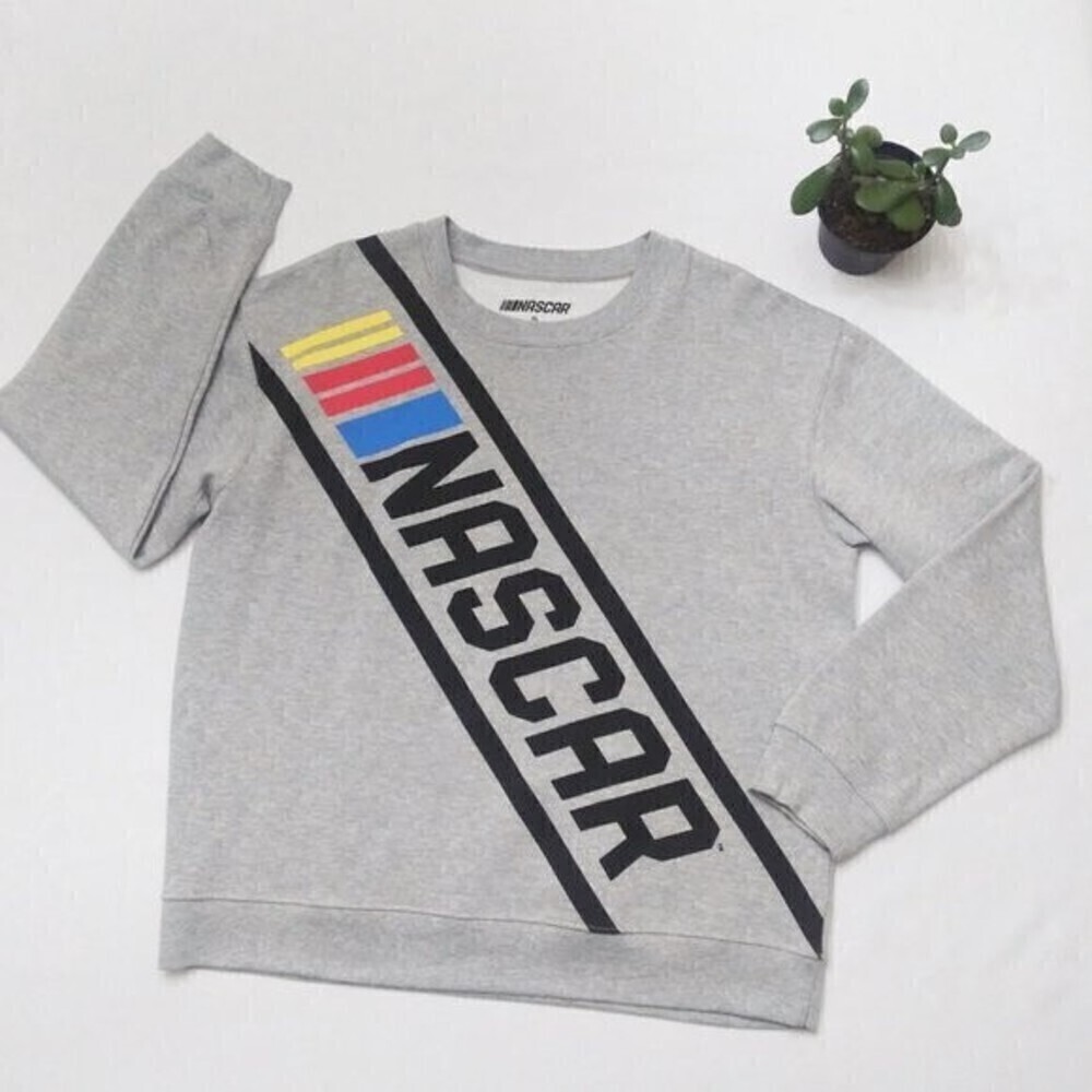 NASCAR Graphic Logo Sweatshirt Pullover Crewneck Top Sz XL NWT - Picture 3 of 8